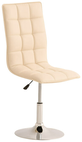 2-delige set eetkamerstoelen Pikeng, Creme