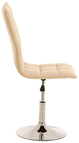 2-delige set eetkamerstoelen Pikeng, Creme