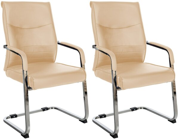 Set van 2 bezoekersstoelen Habort, 