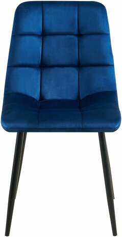 4-delige set eetkamerstoelen Entibas, Blauw