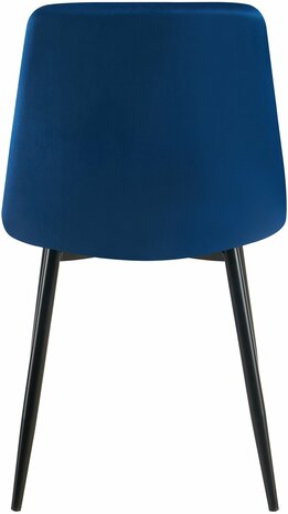 4-delige set eetkamerstoelen Entibas, Blauw