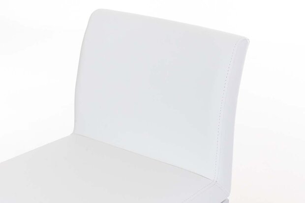Barstoel Pinimi W Kunstleer, Wit