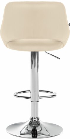 Barstoel Melit Kunstleer chroom, Creme