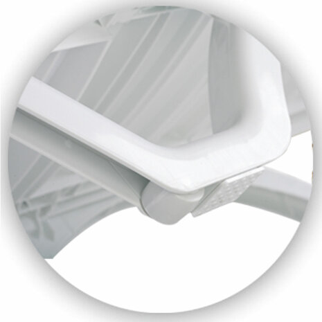 4-delige set ligstoel Bihimi, Wit
