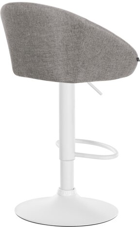 Barkruk Devia Stof wit, Grijs
