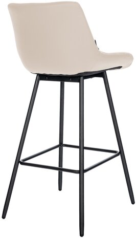 Barkruk Wosten Kunstleer, Creme