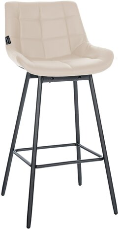 Barkruk Weston Draaibaar Kunstleer, Creme