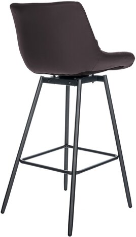 Barstoel Weston Draaibaar Kunstleer, Bruin