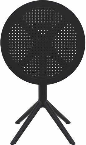 Inklapbare tafel Ska rond, Zwart
