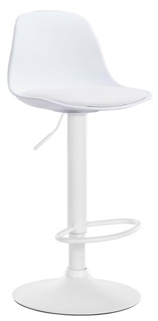Barstoel Keil Kunstleer wit, Wit