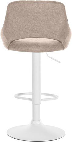 Barkruk Melit Stof wit, Taupe