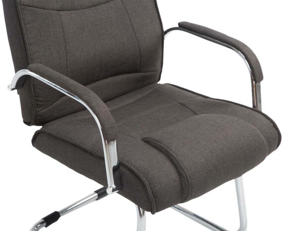 2-delige set stoelen Itteli Stof, Grijs