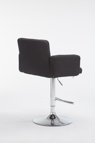 Barstoel Les Engalos Stof C, Zwart
