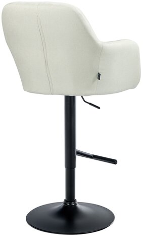 Barkruk Nitimi Stof zwart, Creme
