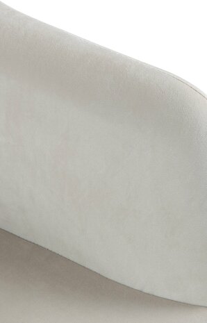 Barkruk Nitimi Fluweel chroom, Creme