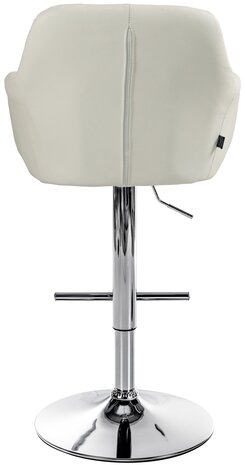 Barstoel Nitimi Kunstleer chroom, Creme