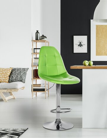 Barstoel Ilmiri Kunstleer C, Groen