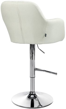 Barstoel Nitimi Stof chroom, Creme