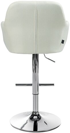 Barstoel Nitimi Stof chroom, Creme