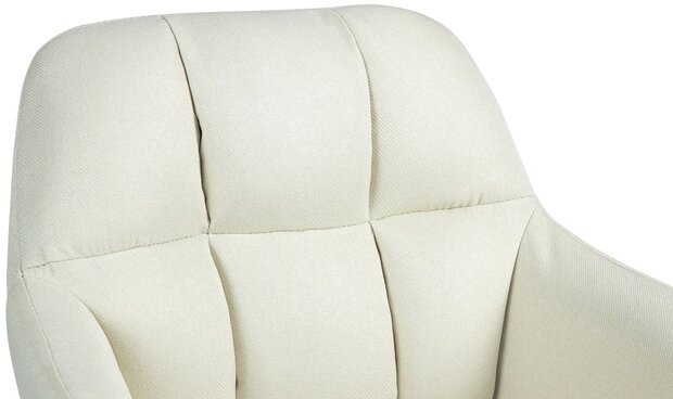 Barstoel Nitimi Stof chroom, Creme