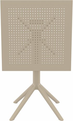 Inklapbare tafel Ska vierkant, Taupe