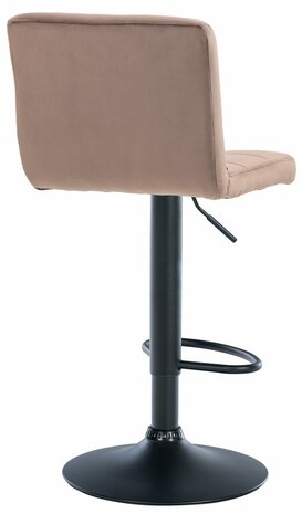 Barkruk Pure fluweel zwart, Bruin
