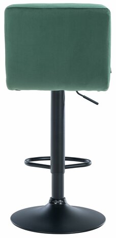 Barkruk Pure fluweel zwart, Groen