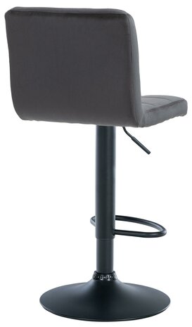 Barkruk Pure fluweel zwart, Zwart