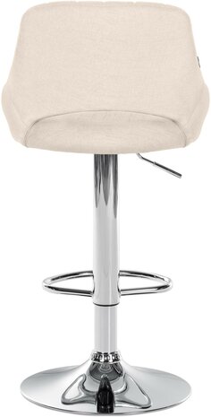 2-delige set barkrukken Melit stof C, Creme