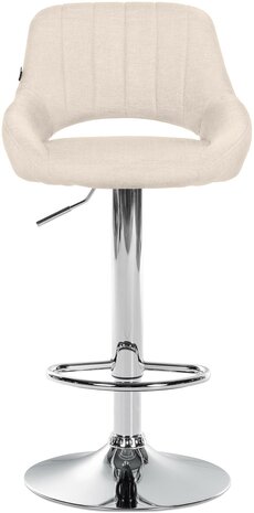 2-delige set barkrukken Melit stof C, Creme