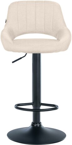 2-delige set barkrukken Melit stof B, Creme