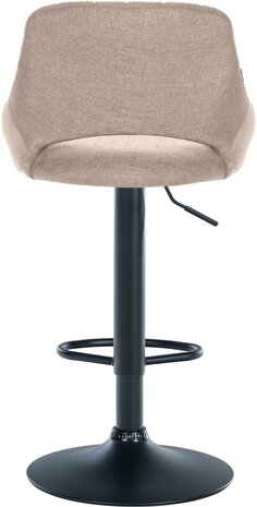 2-delige set barkrukken Melit stof B, Taupe