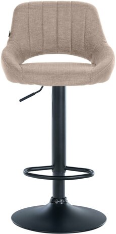 2-delige set barkrukken Melit stof B, Taupe