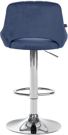 2-delige set barkrukken Melit fluweel C, Blauw