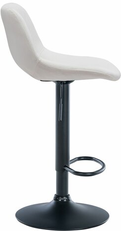 Barkruk Cemdan fluweel zwart, Creme