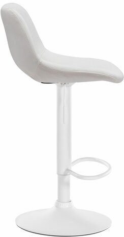Barkruk Cemdan fluweel wit, Creme