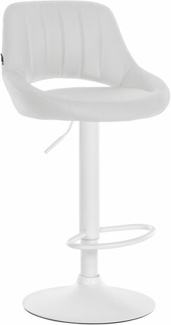 Barstoel Melit Kunstleer wit, Wit