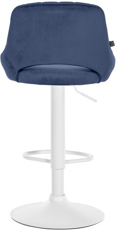 2-delige set barkrukken Melit fluweel W, Blauw