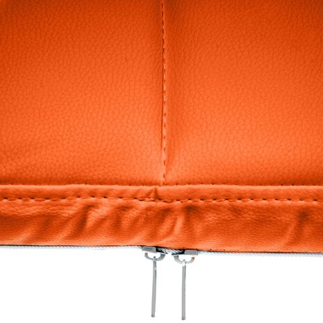 Bezoekersstoel Cinidi B Kunstleer, Oranje