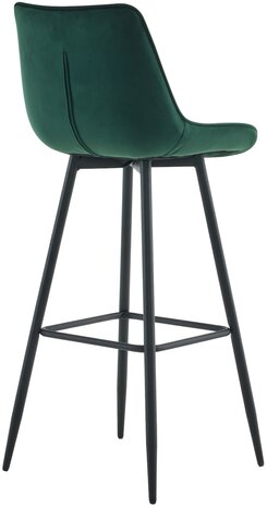 Barkruk Dortfard Fluweel, Groen