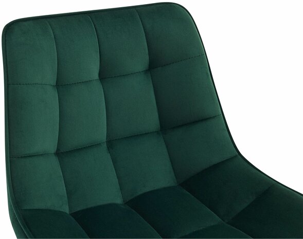 Barkruk Dortfard Fluweel, Groen