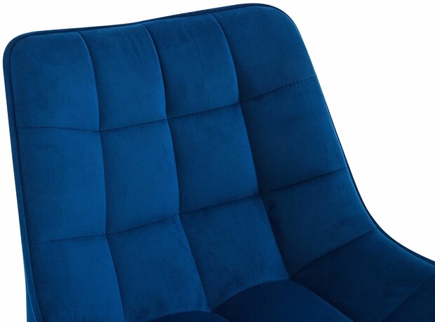 Barkruk Dortfard Fluweel, Blauw