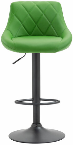 Barstoel Lozia Kunstleer zwart, Groen