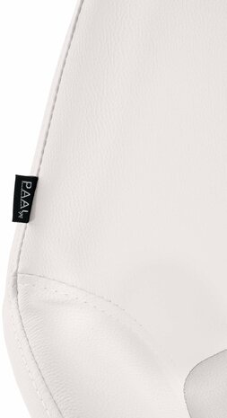 Barstoel Braga Goud Kunstleer, Wit