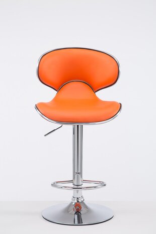 Barstoel Lis Vigis V2 chroom, Oranje