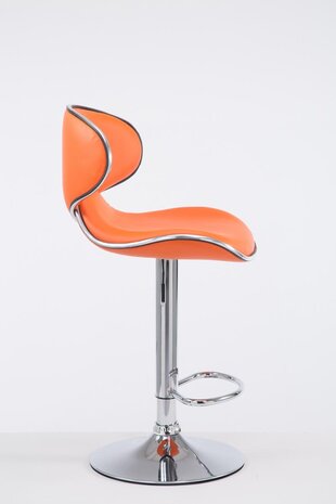 Barstoel Lis Vigis V2 chroom, Oranje