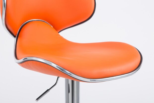 Barstoel Lis Vigis V2 chroom, Oranje