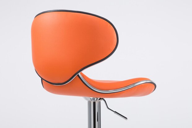 Barstoel Lis Vigis V2 chroom, Oranje