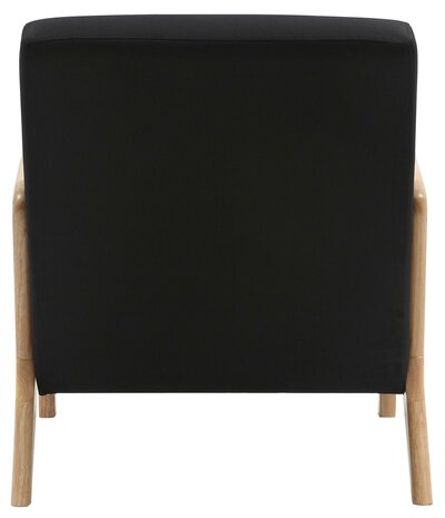 Fauteuil Hebbeng Stof, Zwart