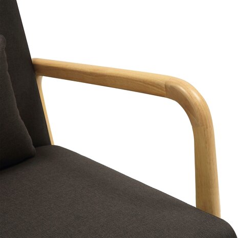 Fauteuil Hebbeng Stof, Bruin